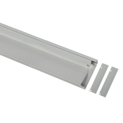 Комплект с накладным анодированным профилем 8018 80х18мм 2м Эра Б0062819