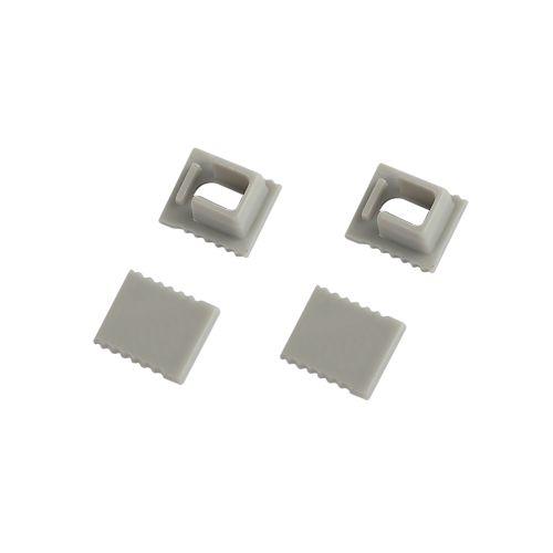 Набор заглушек 0709-3 для профиля 0709 2шт глухие 2шт с отверстием Эра Б0062825