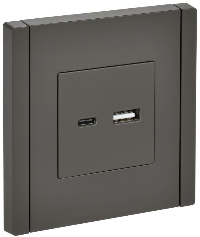 Розетка USB A+C 3.1А FORTE&PIANO FP350 сер. IEK FP-U22-D31-K03