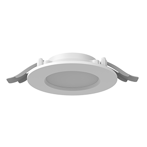 Светильник светодиодный DL-01 Slim 100мм 10Вт 3000К CRI90 120х37мм IP65/40 аварийный автономный постоянного действия рассеив. опал RAL9003 бел. муар VARTON V1-RF-0R011-10A00-6501030