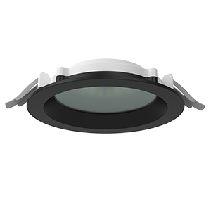 Светильник светодиодный DL-01 Pro 160мм 25Вт 4000К CRI90 176x51мм IP65/40 защ. силикат. стекло RAL9005 черн. муар диммер DALI VARTON V1-RF-9R183-10GOD-6502540