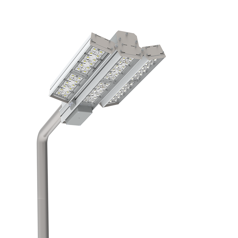 Светильник светодиодный Cerberus 150Вт 4000К IP67 для охранного периметра консольный сухой контакт RAL7045 сер. VARTON V1-S1-70658-40C32-6715040