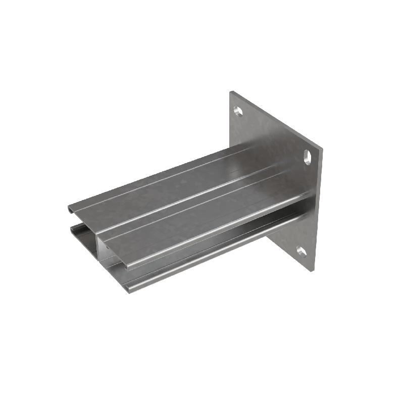 Консоль-Страт двойная усиленная развернутая 41х72 L200 сталь 2.5мм КМ LO32159