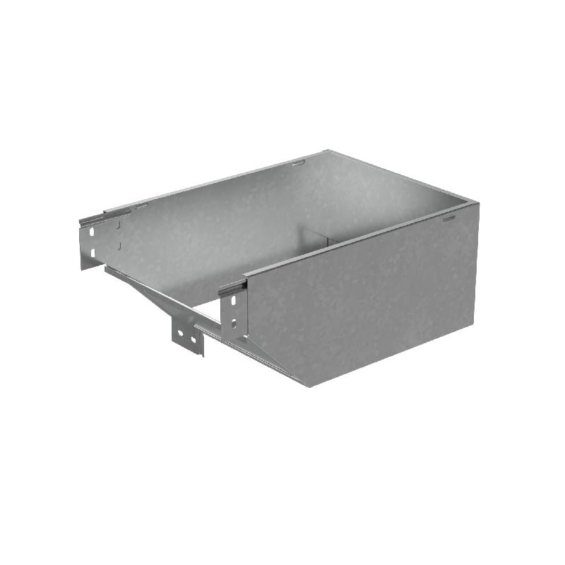 Угол для лотка вертикальный внешний L 80х300мм с разворотом трассы на 90град. "ПЛЮС" HD85 КМ PL18502