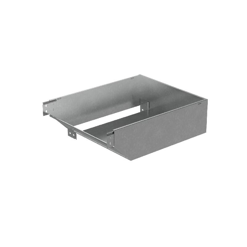 Угол для лотка вертикальный внешний L 80х500мм с разворотом трассы на 90град. "ПЛЮС" HD85 КМ PL18506