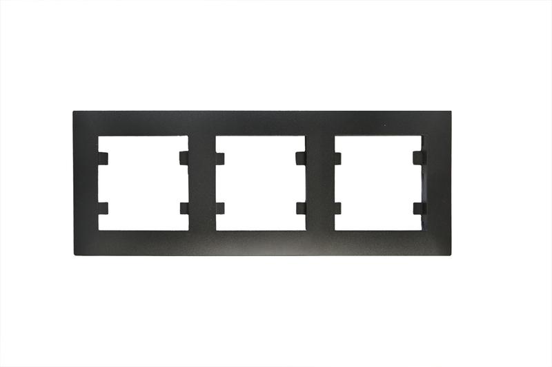 Рамка 3-м Karea RIZZ STAR чер. Makel 88054703