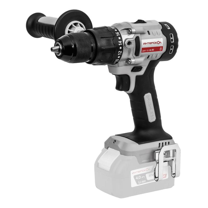 Дрель-шуруповерт аккумуляторная удар. бесщеточн. ДАУ-13/18В 80 Li-ion АПИ (картон без аккум. и ЗУ) ИНТЕРСКОЛ 786.0.0.70
