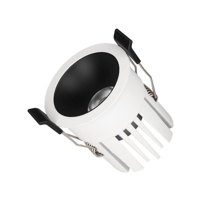 Светильник светодиодный MS-ATLAS-BUILT-R58-10W Warm3000 (WH-BK 35 deg 230В) IP20 металл Arlight 035454(1)