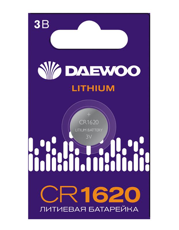 Элемент питания литиевый CR1620 3В BL-1 (блист.1шт) DAEWOO 5058019