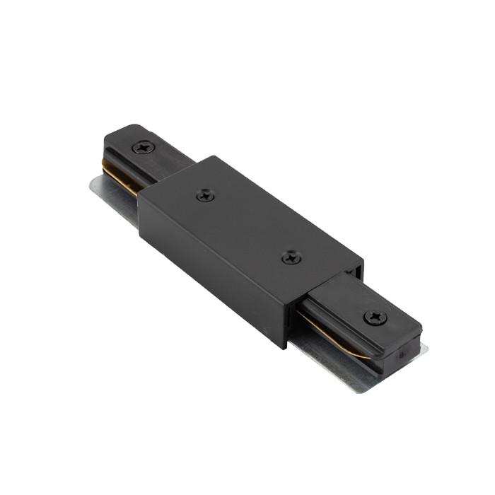 Коннектор прямой с возможностью подачи питания черн. DENKIRS 679444