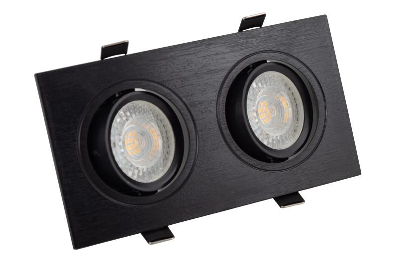 Светильник 10Вт GU5.3 IP20 LED встраив. пластик черн. DENKIRS 529039