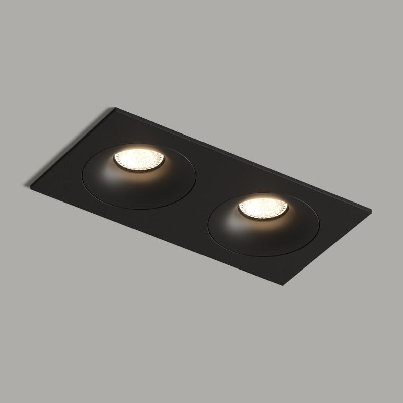 Светильник 50Вт GU10 IP20 встраив. алюм. черн. DENKIRS 677528