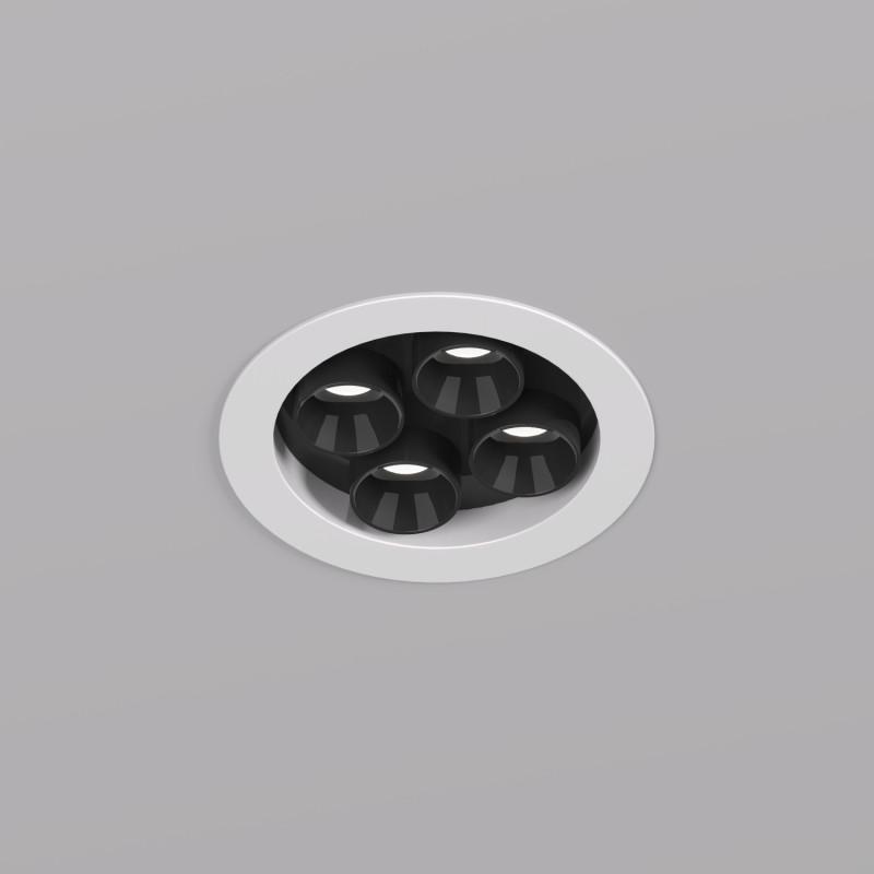 Светильник SPACE 8Вт 4000К IP20 220В d65 38град. встраив. со светодиодом алюм. бел./черн. DENKIRS 723066