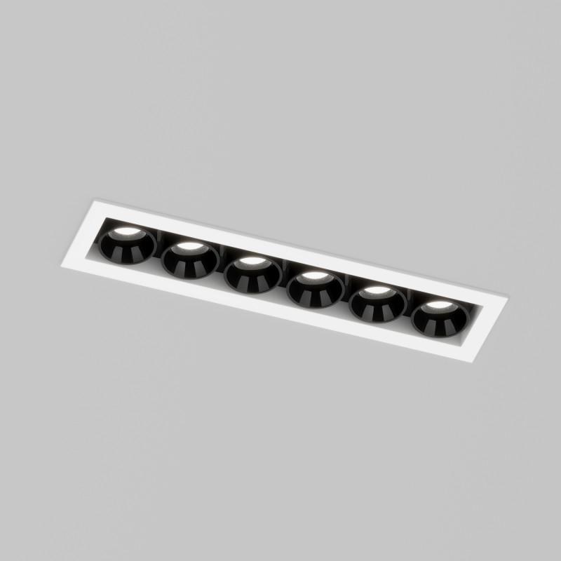 Светильник SPACE 10Вт 4000К IP20 220В L126мм 38град. встраив. со светодиодом алюм. бел./черн. DENKIRS 723070