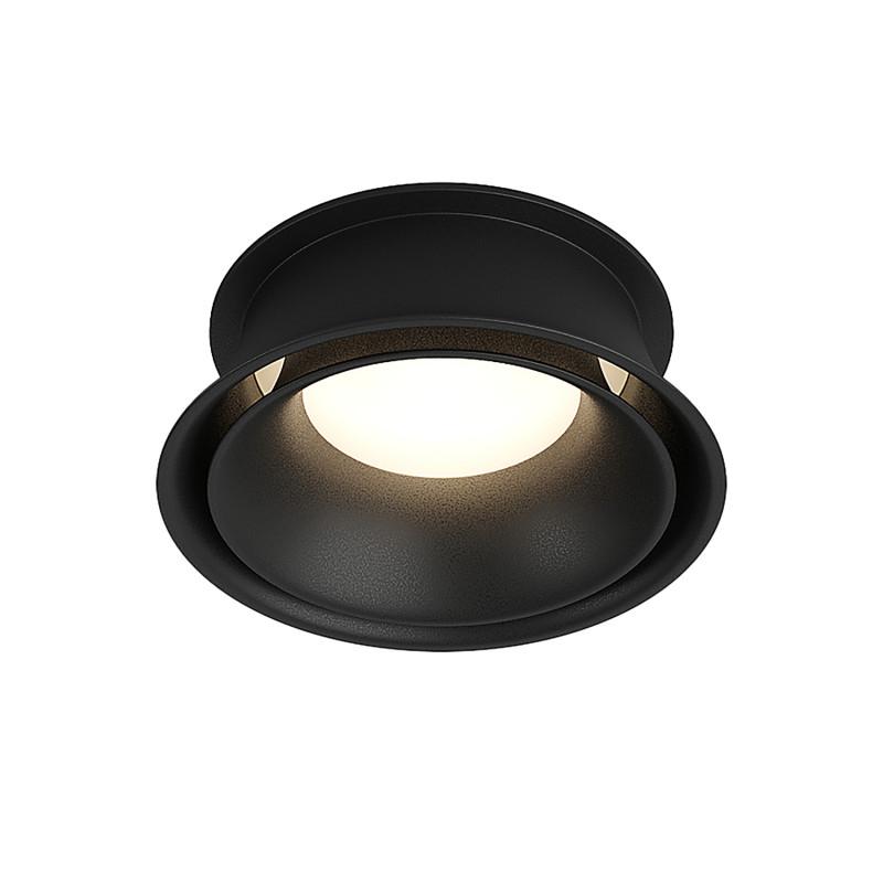 Светильник 10Вт GU10 IP44 встраив. влагозащ. алюм. черн. DENKIRS 545348