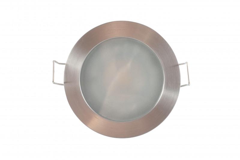 Светильник 50Вт GU10 IP44 встраив. влагозащ. алюм. сер. DENKIRS 427065