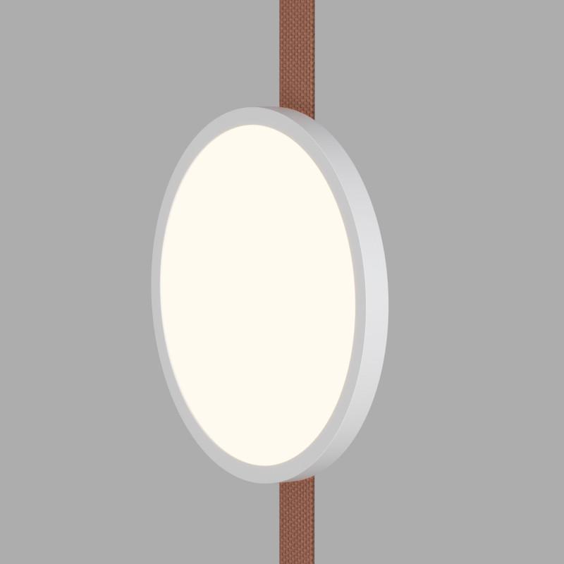 Светильник для трека-ремня Belty Flow 10Вт 3000К IP20 48В DC 168х29.5мм RA90 120град. со светодиодом алюм. бел. с черн. DENKIRS 760248