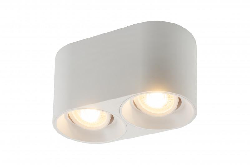 Светильник 10Вт GU5.3 IP20 LED накладной пластик бел. DENKIRS 628026