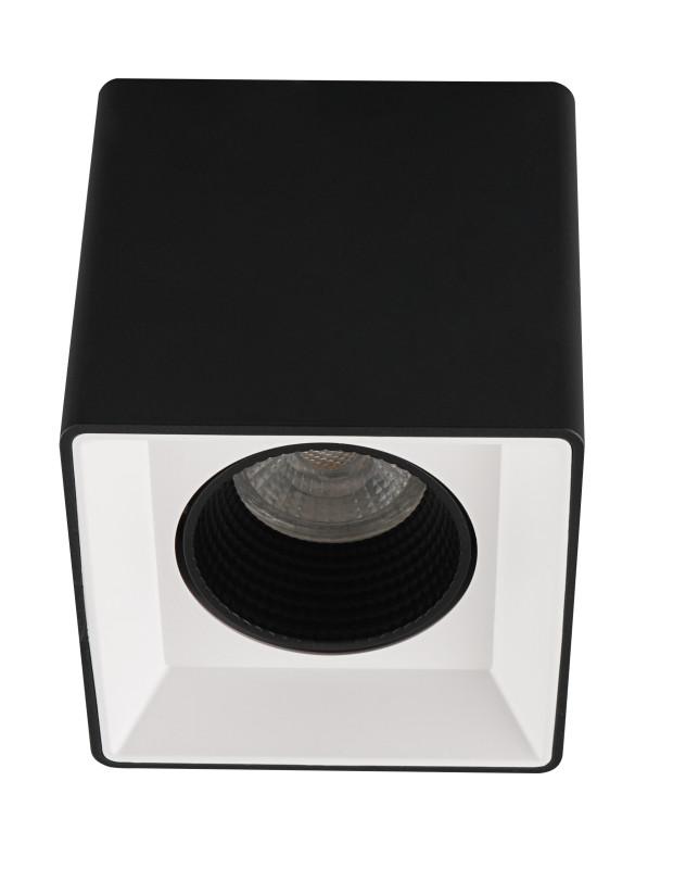 Светильник 10Вт GU5.3 IP20 LED накладной пластик черн.-бел./черн. DENKIRS 654421
