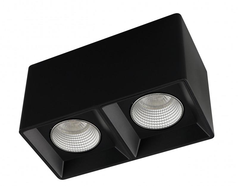 Светильник 10Вт GU5.3 IP20 LED накладной пластик черн./хром DENKIRS 654439