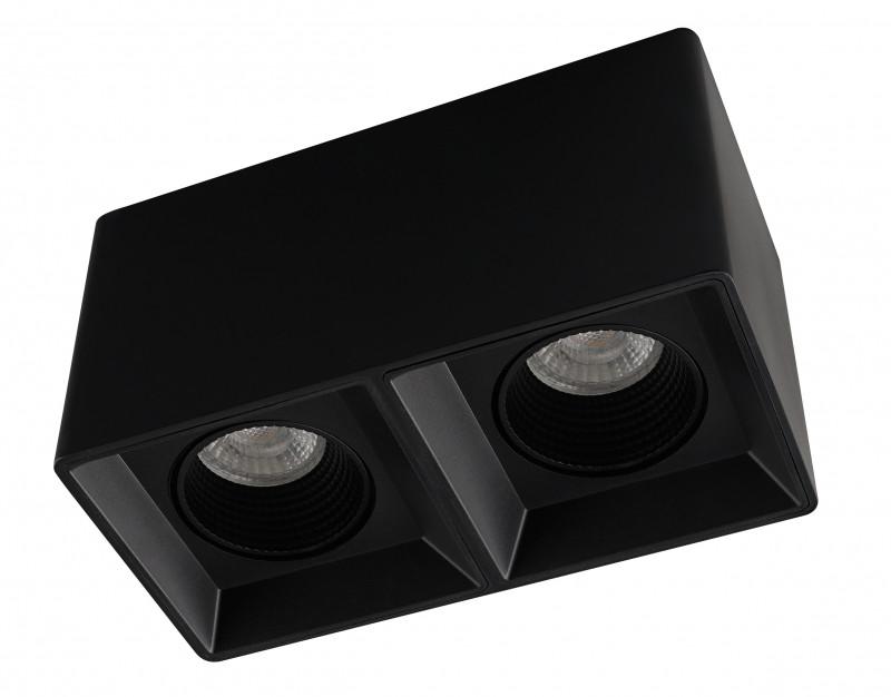 Светильник 10Вт GU5.3 IP20 LED накладной пластик черн./черн. DENKIRS 654438