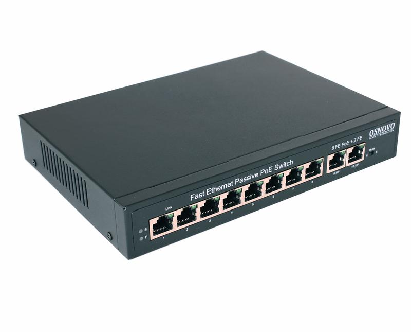 Коммутатор Passive PoE SW-21000/A(120Вт) Fast Ethernet на 10 портов OSNOVO 13429