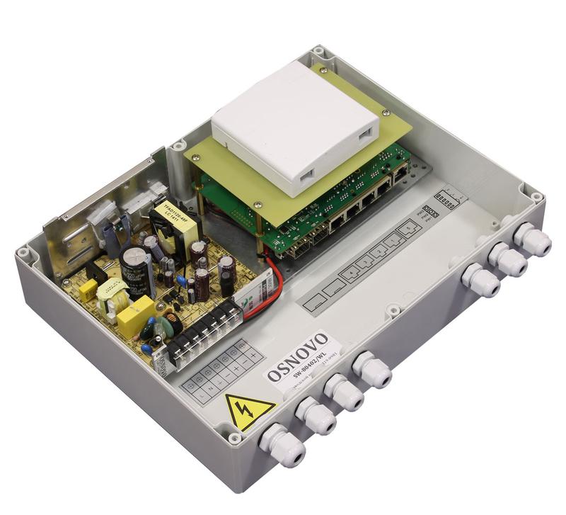 Коммутатор уличный управляемый (L2+) PoE SW-80402/WL на 6 портов OSNOVO 13639