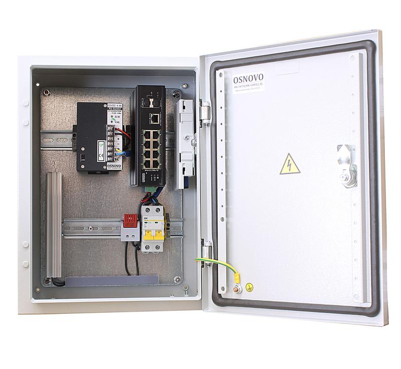 Коммутатор уличный OS-34T1(SW-60812/I) с термостабил. на базе уличн. станции OSNOVO OS-33T1 OSNOVO 13587