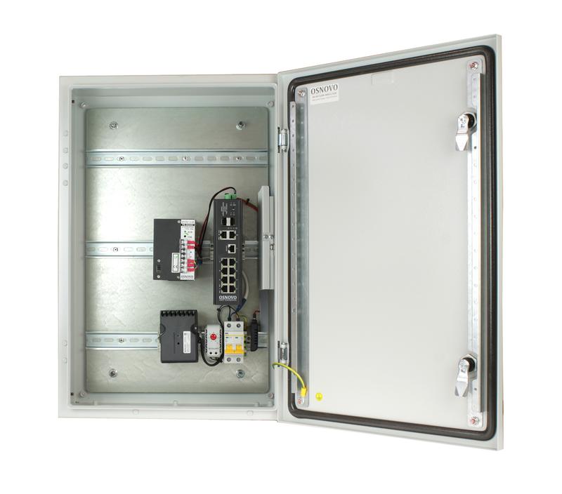 Коммутатор уличный управляемый (L2+) OS-46T1(SW-80822/ILR) на 12 портов с термостабил. на базе уличн. станции OSNOVO OS-46T1 OSNOVO 14329