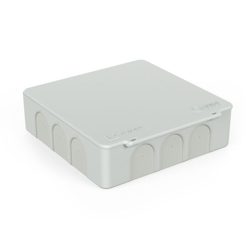 Коробка распределительная ОП 100х100х30 (HF) для прям. монтажа двухкомп. безгалоген.(уп.8шт) Промрукав 60-0302м