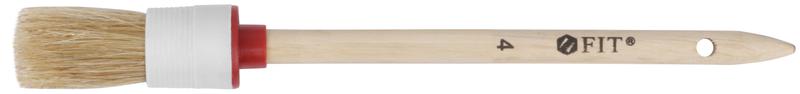 Кисть круглая натур. светл. щетина №4 ( 25мм) FIT 01303
