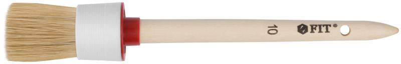 Кисть круглая натур. светл. щетина №10 (40мм) FIT 01306
