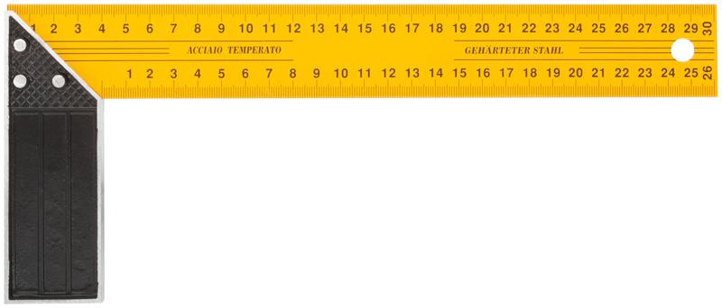 Угольник столярный усилен. желт. 300мм FIT 19430