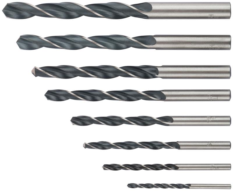 Набор сверл по металлу HSS черненых 8шт (3-4-5-6-7-8-9-10мм) FIT 33855