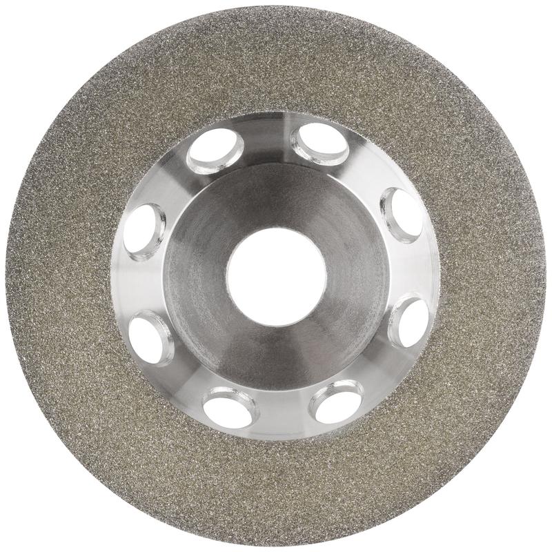 Диск шлифовальный алмазный сплошной по кафелю керамограниту стеклу посадочный диаметр 22.2мм 125мм FIT 39523