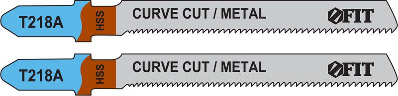 Набор полотен по металлу HSS фрезерованные волнистые зубья 76/51/12мм T218A (уп.2шт) FIT 40965