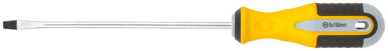 Отвертка "Старт" CrV сталь прорезинен. ручка 5х150мм SL FIT 55185