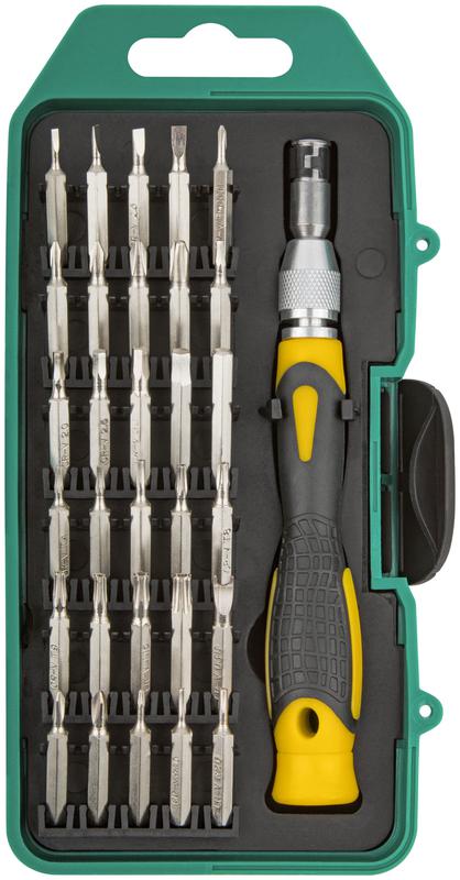 Отвертка с битами для точных работ 30 CrV бит пластик. бокс FIT 56189