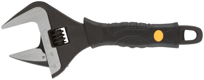 Ключ разводной "Контур" узкие губки шкала экстра увелич.захват ПВХ накладка на ручку 150мм (34мм) FIT 70171