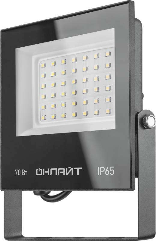 Прожектор светодиодный 90 499 OFL-03-70-6.5K-BL-IP65-LED 70Вт 6500К IP65 5600лм черн. ОНЛАЙТ 90499