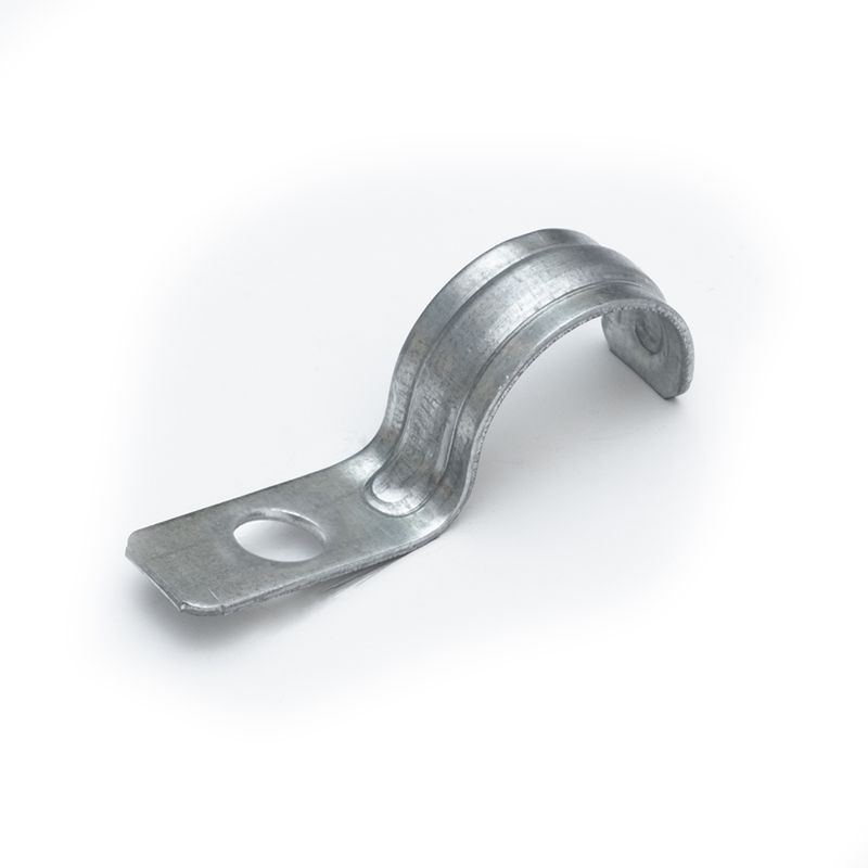 Скоба крепежная однолапковая усиленная противопожарная СМОУ d25-26мм метал. отв. d 6.5мм (уп.100шт) Промрукав PR13.02427