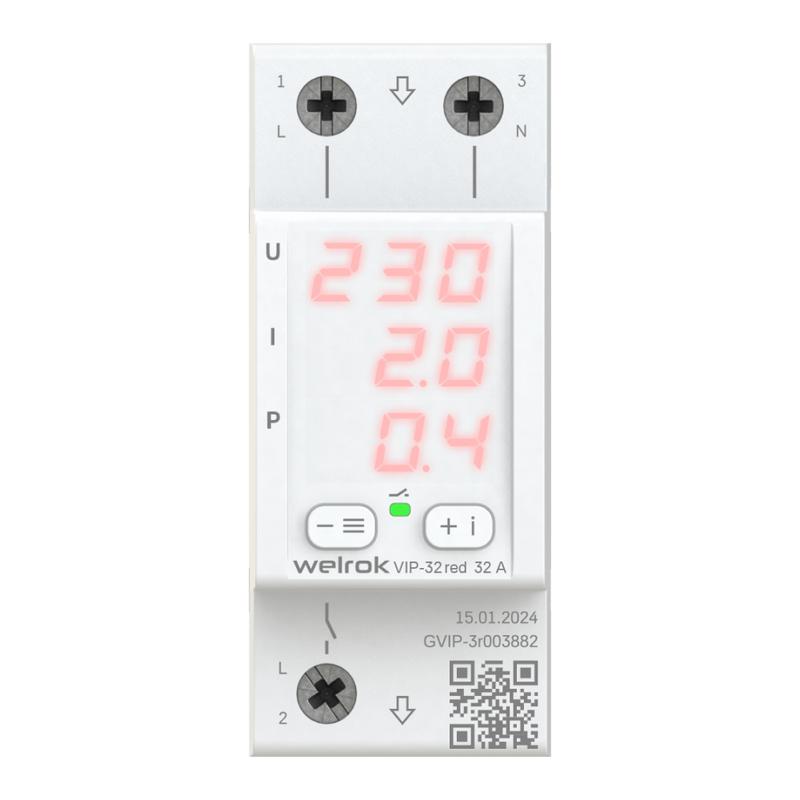 Реле многофункциональное VIP-32 red Welrok 4660251140502