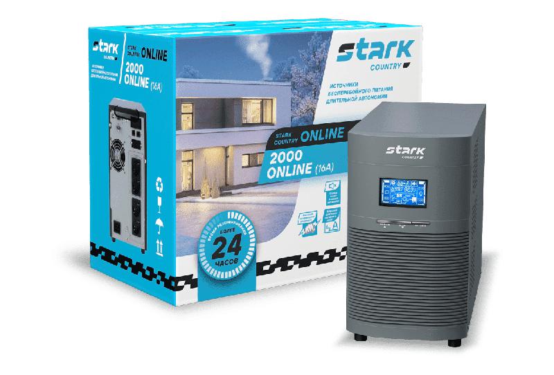 Источник бесперебойного питания (ИБП) 48В 16А 2000ВА 2000 online Stark Country