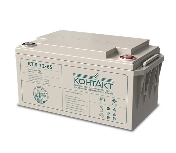 Аккумулятор 12В 65А.ч КТЛ 12-65 Контакт