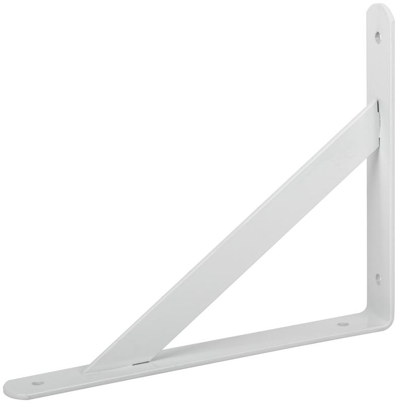 Уголок-кронштейн усиленный 250х200мм бел. FIT 66086