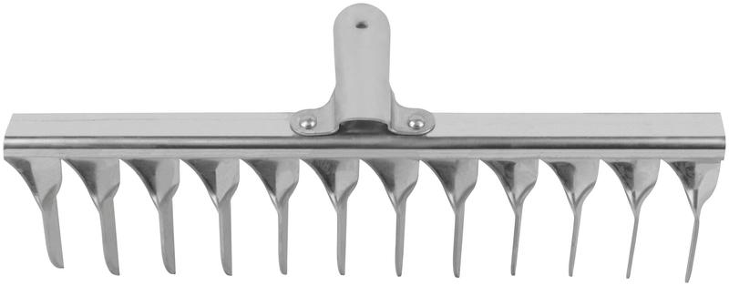 Грабли витой зуб нержавеющая сталь 12 зубьев без черенка FIT 76981