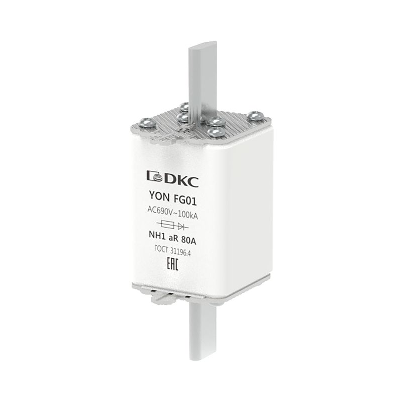 Предохранитель YON ножевого типа FG1 80А 690В хар-ка aR DKC 1FG01-0080-690V-AR