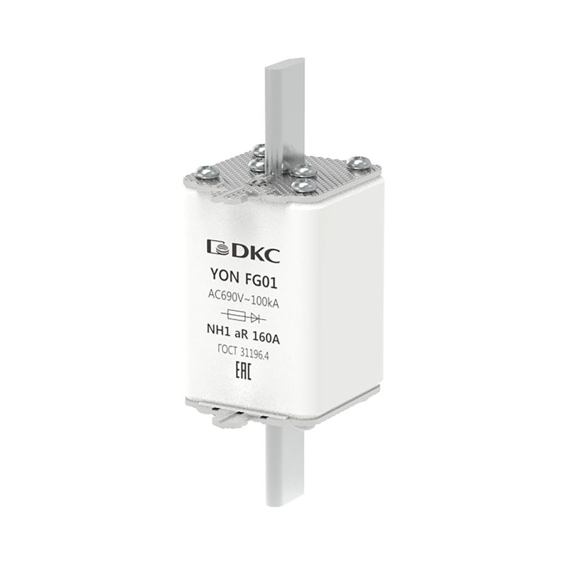 Предохранитель YON ножевого типа FG1 160А 690В хар-ка aR DKC 1FG01-0160-690V-AR