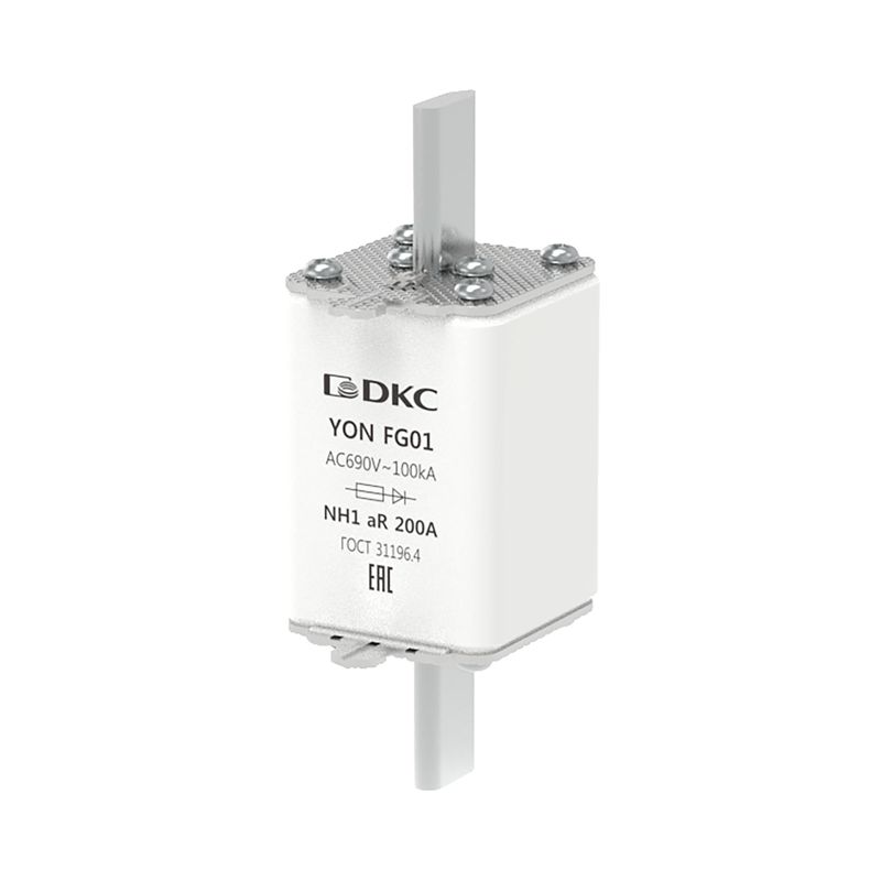 Предохранитель YON ножевого типа FG1 200А 690В хар-ка aR DKC 1FG01-0200-690V-AR