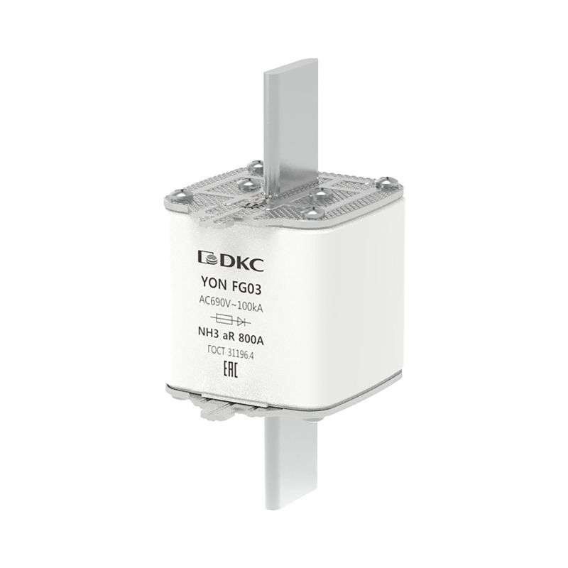 Предохранитель YON ножевого типа FG3 630А 690В хар-ка aR DKC 1FG03-0800-690V-AR